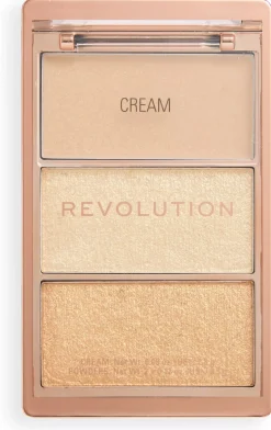 Revolution Beauty London Highlight Icon Palette Gold Glow