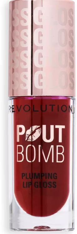 Revolution Beauty London Pout Bomb Plumping Gloss Espresso Cool Nude