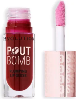 Revolution Beauty London Pout Bomb Plumping Gloss Espresso Cool Nude