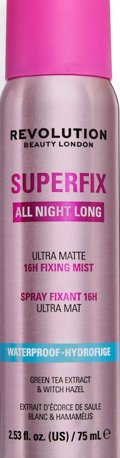 Revolution Beauty London Superfix All Night Long Waterproof Fixing Mist 150 ml