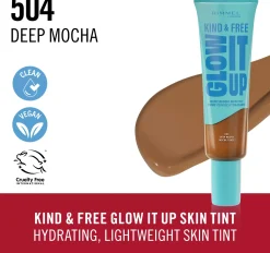 RimmelKind & Free Glow It Up Moisturising Skin Tint Latte 410