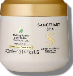 Sanctuary SpaGolden Sandalwood Natural Oils Melting Pearls Body Butter 300 ml