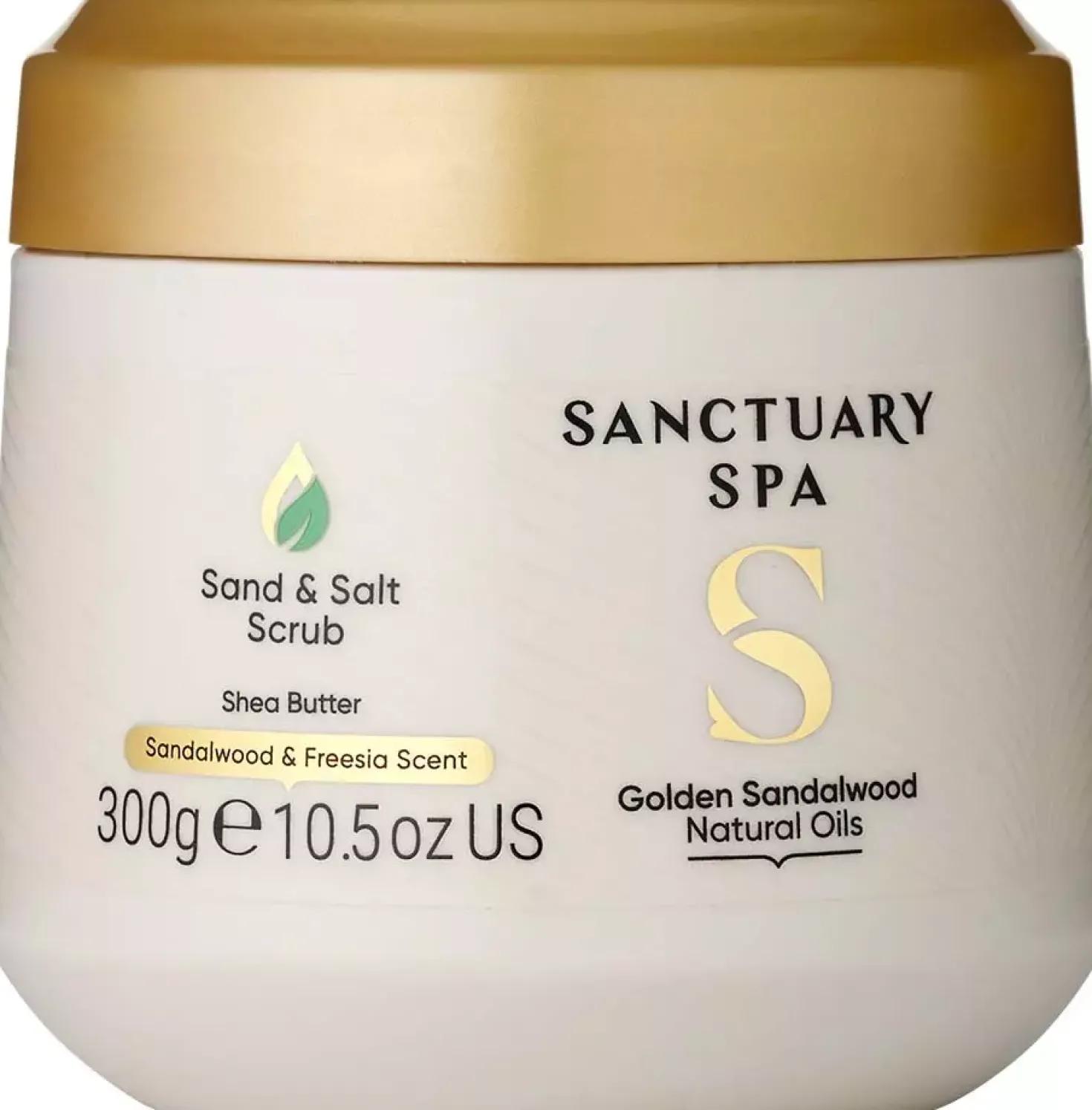 Sanctuary SpaGolden Sandalwood Natural Oils Salt and Sand Scrub 300 g