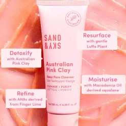 Sand & SkyAustralian Pink Clay Deep Pore Cleanser 120 ml