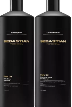 Sebastian ProfessionalDarkOil Bundle Smooth and Shine Shampoo 1000 ml & Conditioner 1000 ml