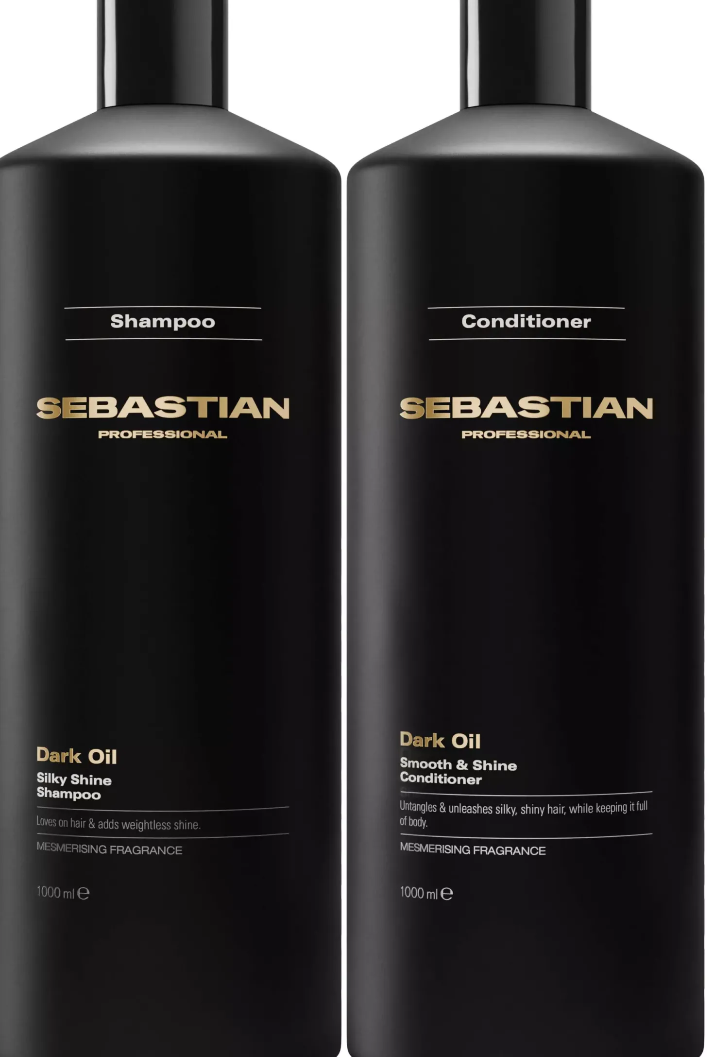 Sebastian ProfessionalDarkOil Bundle Smooth and Shine Shampoo 1000 ml & Conditioner 1000 ml