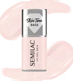 SEMILAC Skin Tone Cover Base Glitter Rose