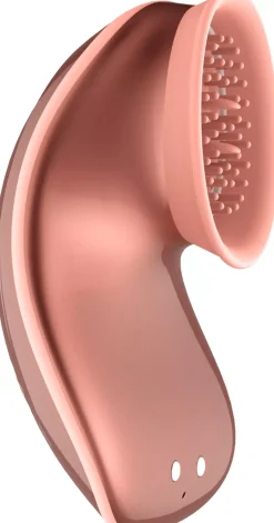 ShotsInnovation Twitch Hands Free Suction & Vibration Toy Rose