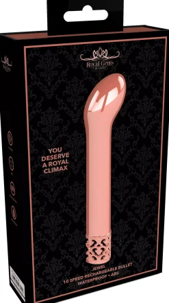 ShotsRoyal Gems Jewel Rechargeable ABS Bullet Rose Gold
