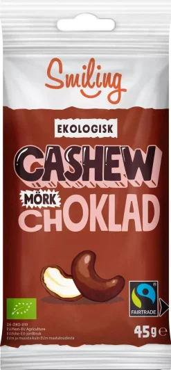 Smiling Cashew Mörk Choklad 45 g