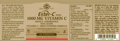 Solgar Ester-C Plus 1000 mg Vitamin C Tablets