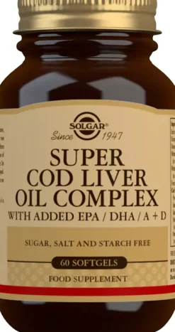 Solgar Super Cod Liver Oil Complex Softgels 60 stk