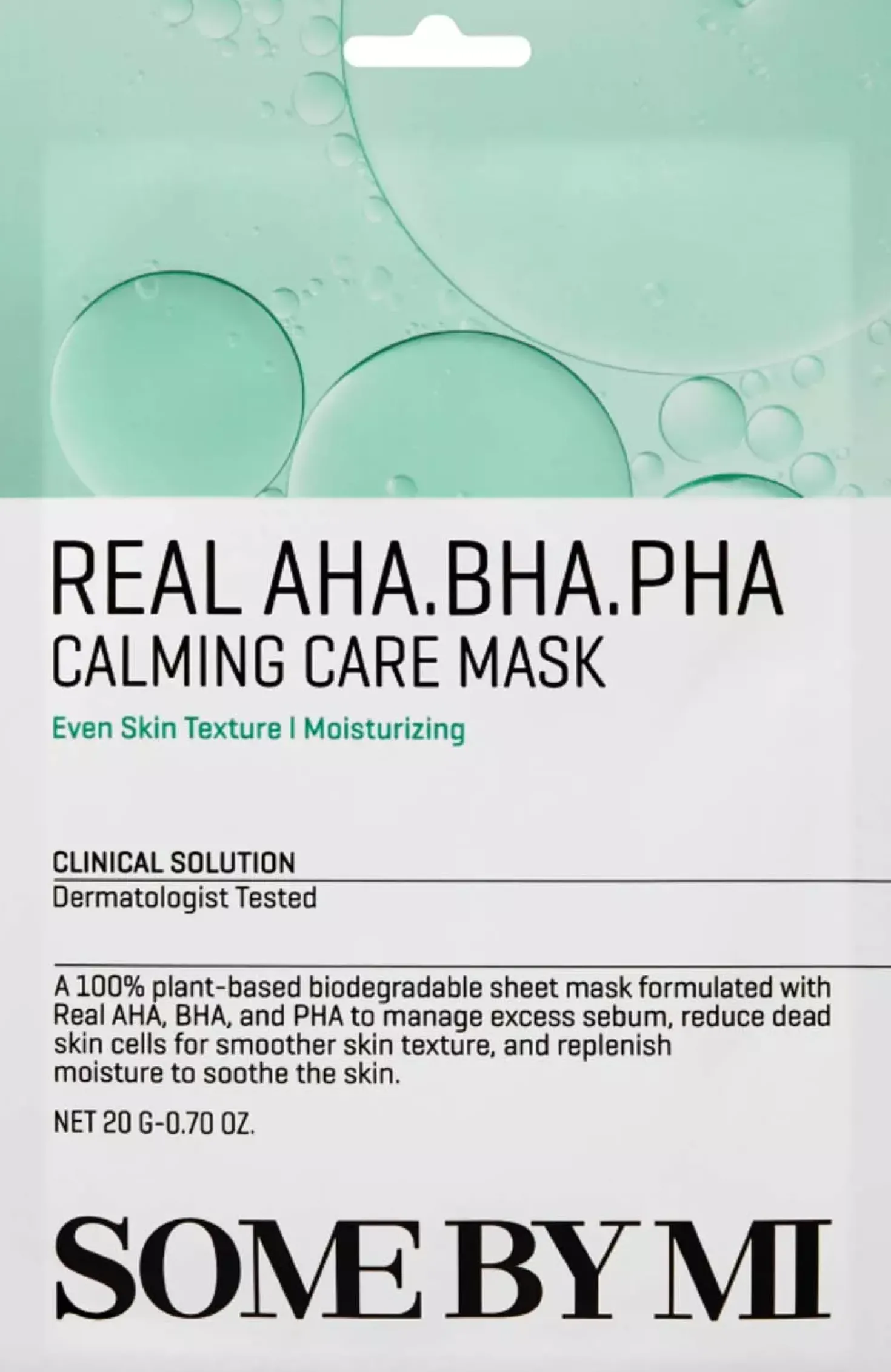 SOME BY MI Real AHA BHA PHA Calming Care Mask 20 g