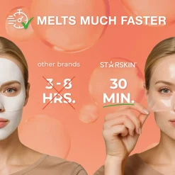 Starskin DeepMelt Collagen PDRN Salmon DNA Face Mask 4 stk