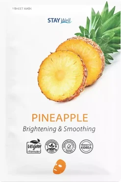 Stay Well Vegan sheet mask - Pineapple 20 g