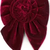 SUI AVAPeppermint Rosie Velvet Bow Bordeaux