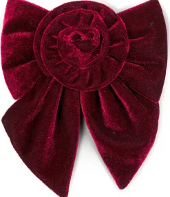 SUI AVAPeppermint Rosie Velvet Bow Bordeaux