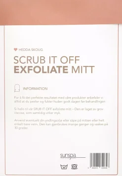 SunspaHedda Skoug X SunSpa Scrub It Off Exfoliate Mitt Rose