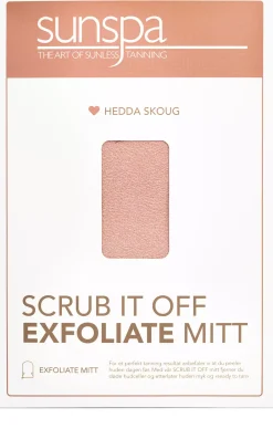 SunspaHedda Skoug X SunSpa Scrub It Off Exfoliate Mitt Rose