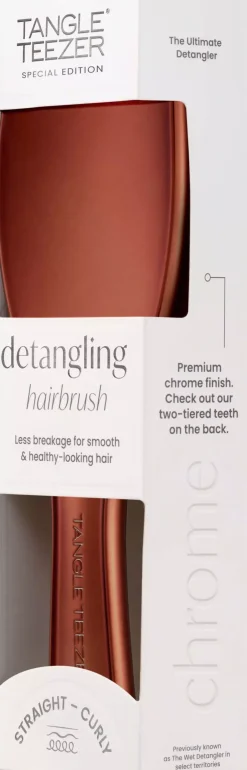 Tangle TeezerThe Ultimate Detangler Regular Chrome Chocolate Bronze