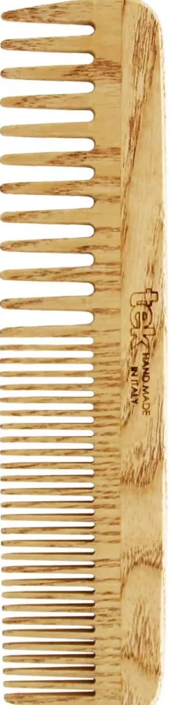 Tek Large Wooden Comb With Wide And Medium Sized Teeth