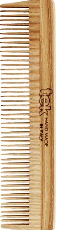 Tek Medium Sized Wooden Comb With Fine Teeth