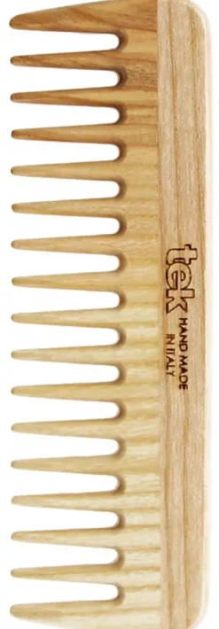 Tek Medium Sized Wooden Comb With Wide Teeth