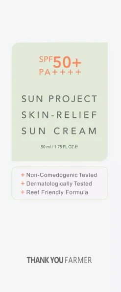 Thank You Farmer Sun Project Skin Relief Sun Cream 50 ml