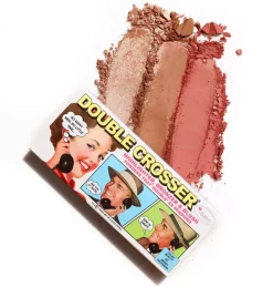 the Balm Double Crosser Highlighter, Bronzer & Blush Palette