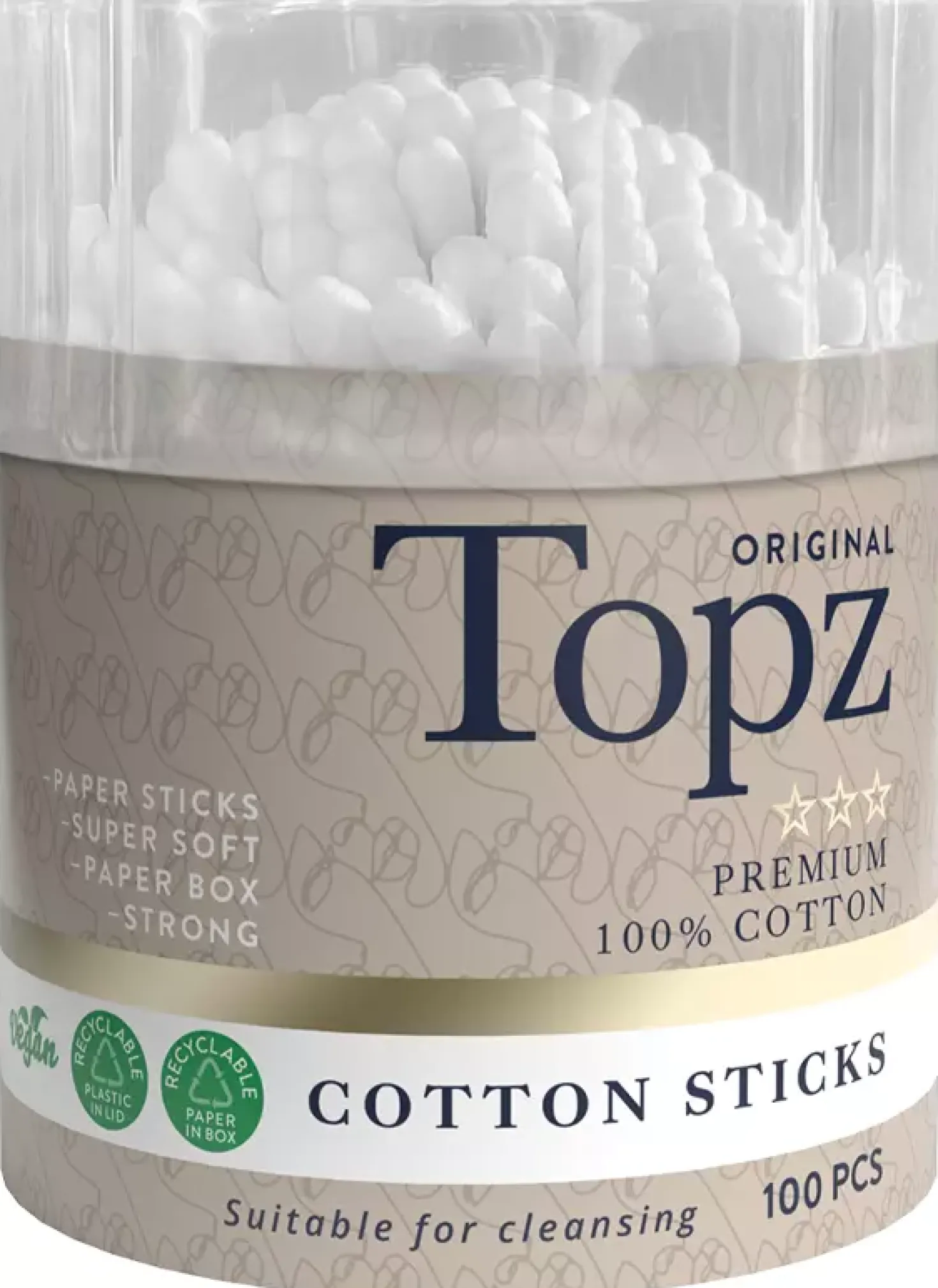 Topz Cotton Sticks Designed
