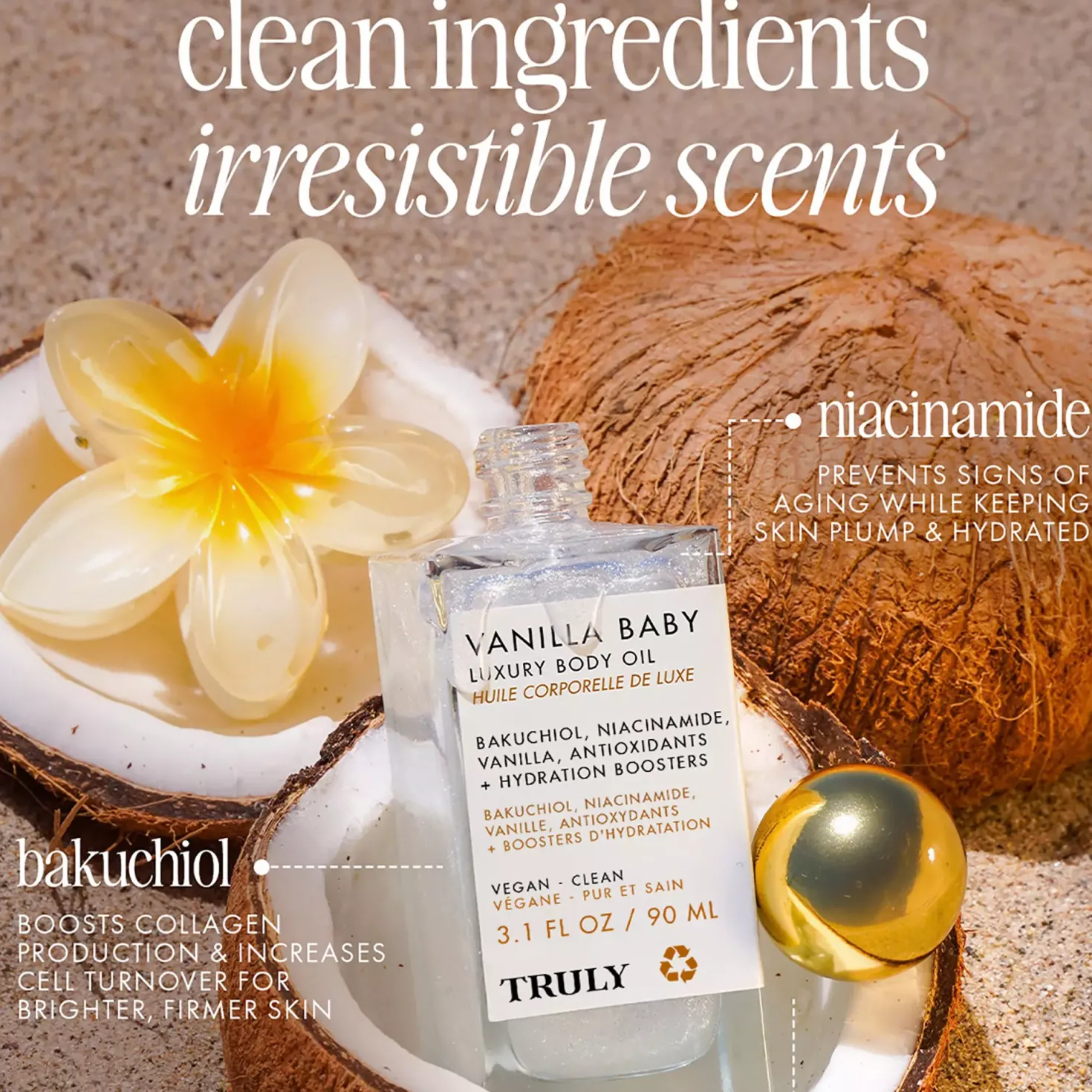 Truly Vanilla Baby Body Oil 90 ml
