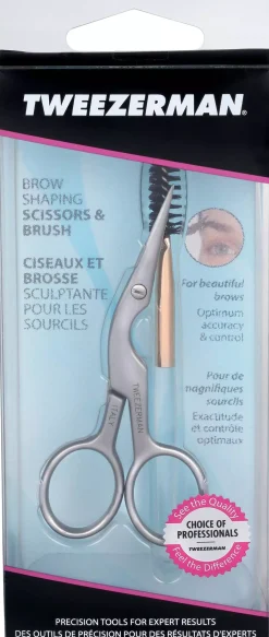 Tweezerman Brow Shaping Scissors & Brush