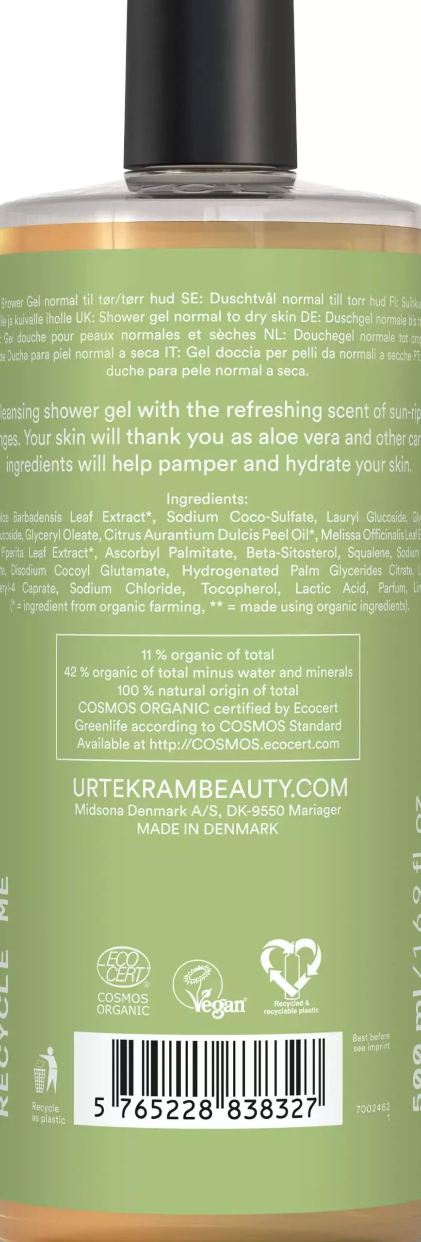 UrtekramAloe Vera Revitalizing Shower Gel 500 ml