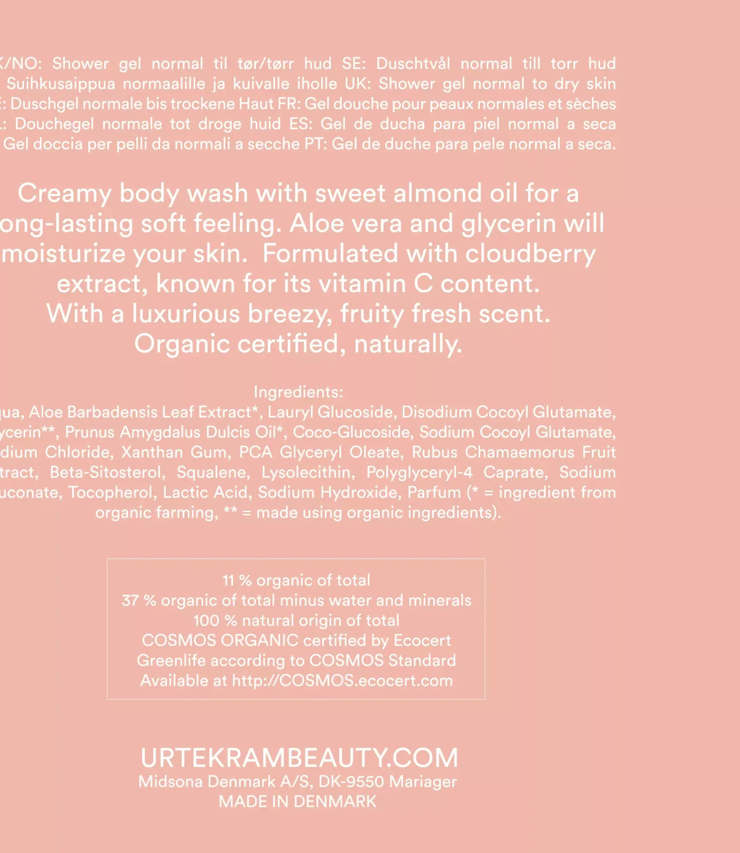 UrtekramNordic Berry Creamy Body Wash 200 ml