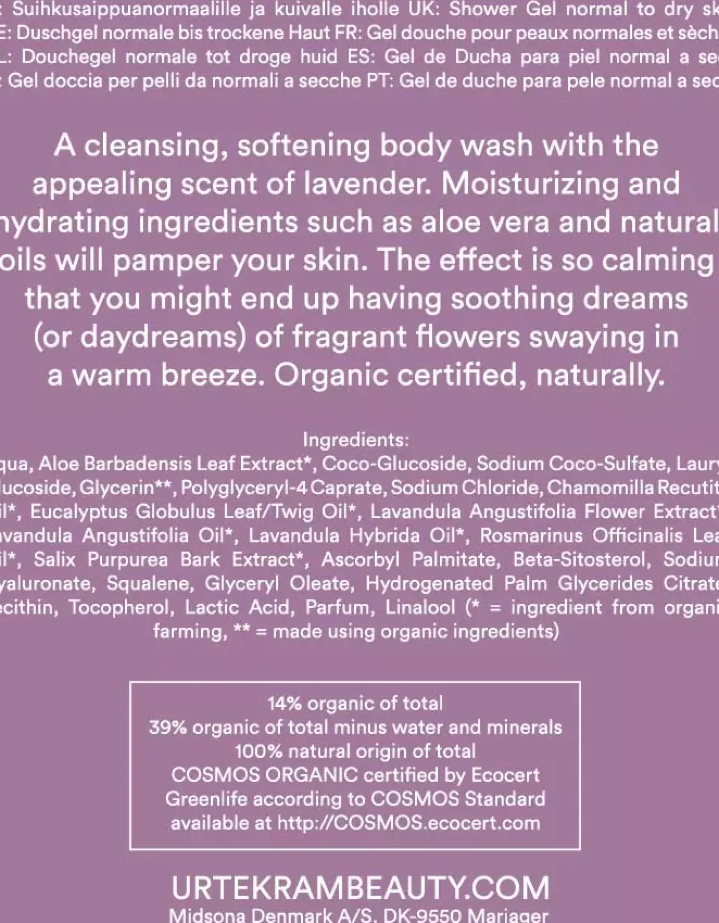 UrtekramSoothing Lavender Body Wash 200 ml