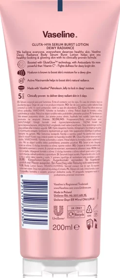 Vaseline Gluta Hya Dewy Radiance Body Serum 200 ml