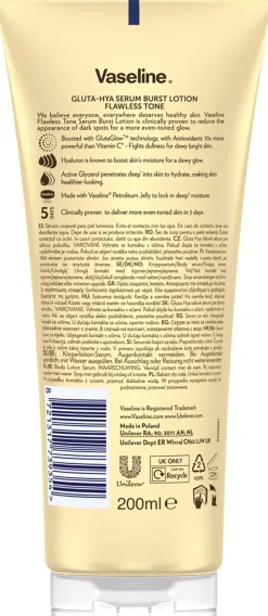 Vaseline Gluta Hya Flawless Tone Body Serum 200 ml