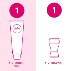 Veet Pure Hair Removal Cream Sensitive Skin Bikini & Underarms 100 ml