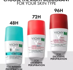 VICHY Anti-Trace antiperspirant deodorant roll-on 48h