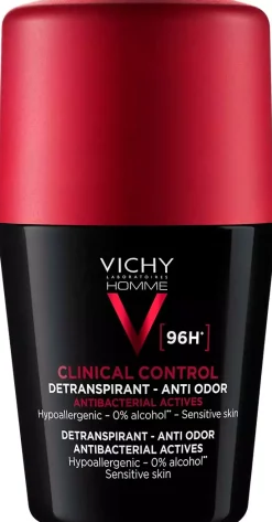 VICHYHomme Clinical Control 96hr Roll-on Antiperspirant 50 ml