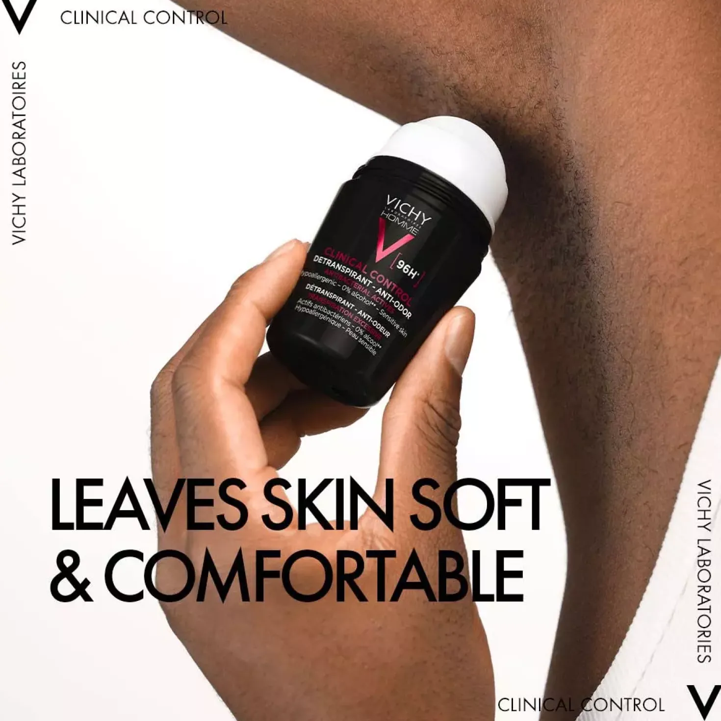 VICHYHomme Clinical Control 96hr Roll-on Antiperspirant 50 ml