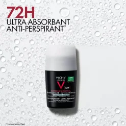 VICHYHomme 72H Extreme Control Antiperspirant Deodorant Roll-On 50 ml
