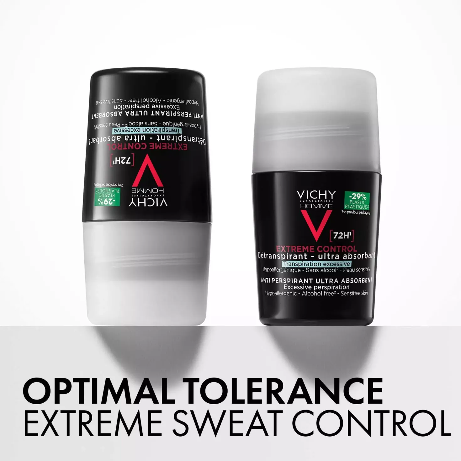 VICHYHomme 72H Extreme Control Antiperspirant Deodorant Roll-On 50 ml