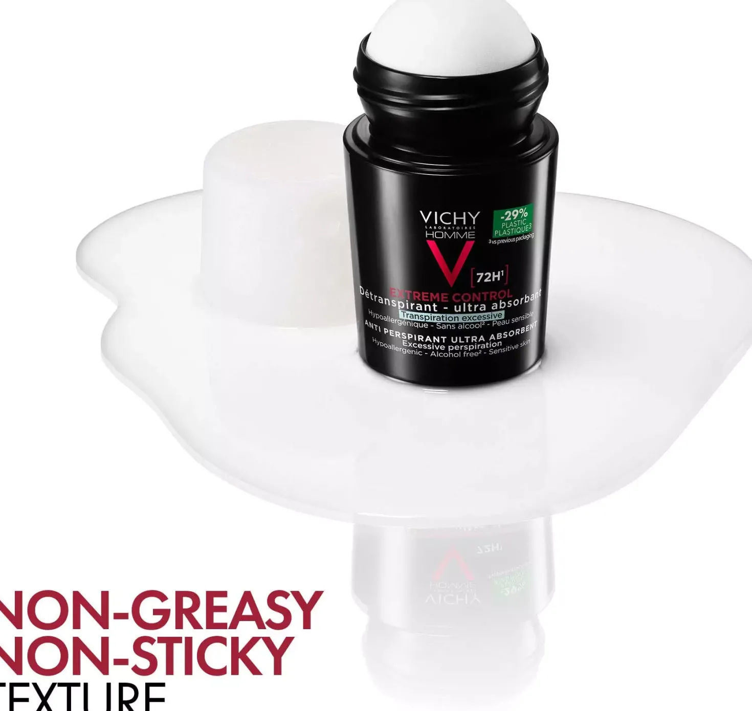 VICHYHomme 72H Extreme Control Antiperspirant Deodorant Roll-On 50 ml
