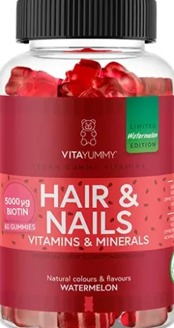 VitaYummy Hair & Nails Watermelon 60 stk