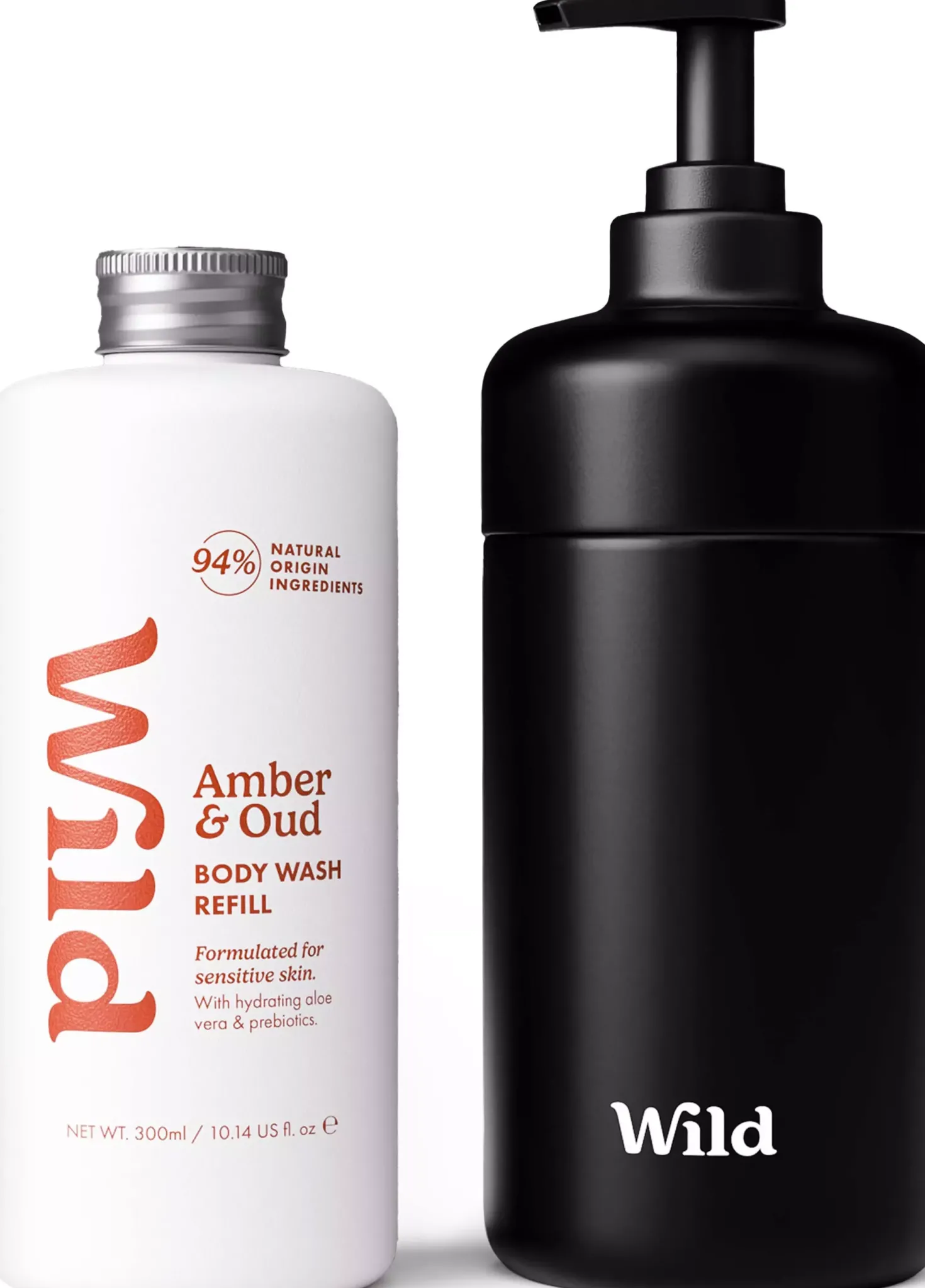 Wild Body Wash Black Case Amber Oud 300 ml