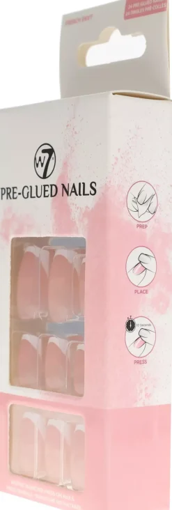 W7 Preglued Nails French Envy