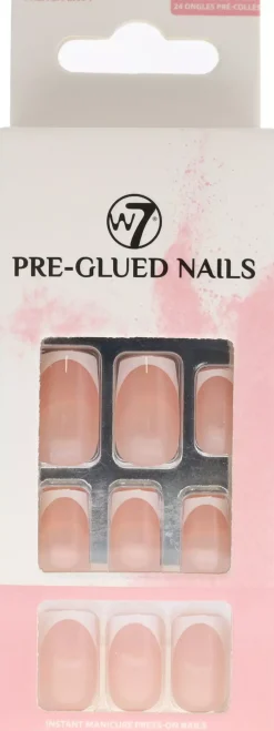 W7 Preglued Nails French Envy