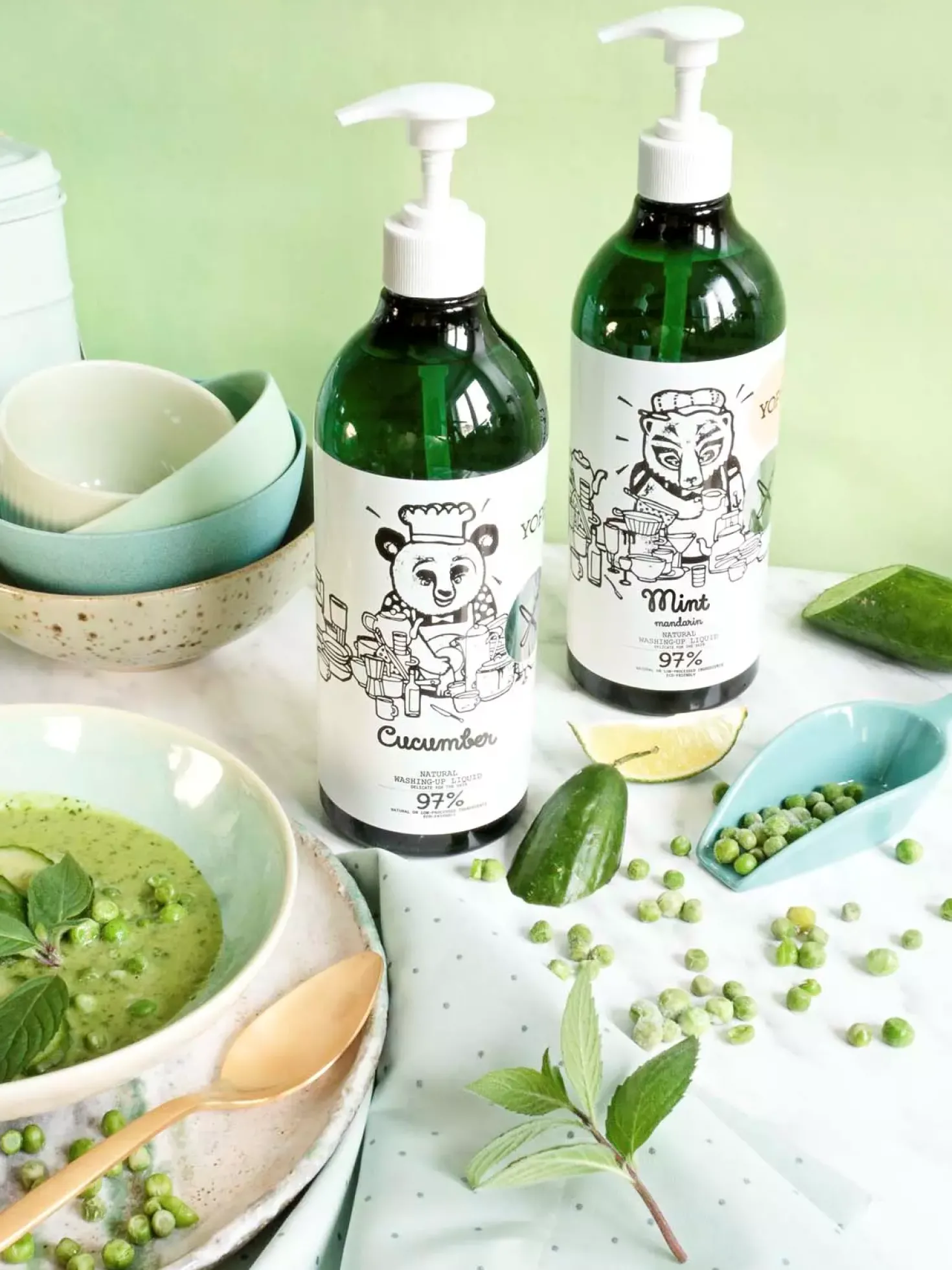 YOPEKitchen Natural Washing-Up Liquid Cucumber 750 ml