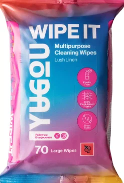 YUGOU WIPE IT Multipurpose Cleaning Wipes Lush Linen 70 stk